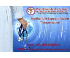 Get Amazing and Low-cost Train Ambulance from Patna to Delhi by Panchmukhi