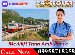 Get Best Emergency Medilift Train Ambulance Service in Patna 