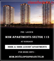 M3M Sector 113 Apartments At Gurugram - Developed By M3M Properties 