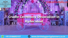 Cradle Ceremony Decoration in Hyderabad
