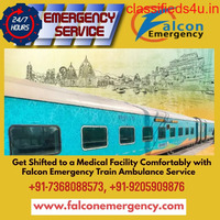 Falcon Emergency Train Ambulance Service in Patna is a Helper Amidst Medical Crisis