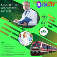 Medilift Train Ambulance Service in Ranchi Ensures 24/7 Availability of Caregivers 