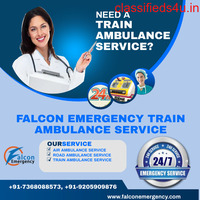 Falcon Train Ambulance in Ranchi is Rendering Soothing Transportation