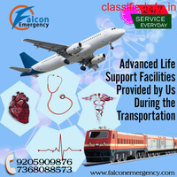 Get Train Ambulance Service in Patna by Falcon Emergency at a Low-Budget