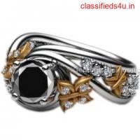 Black Diamond White Gold Engagement Rings | Shop Now!