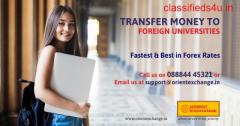 Send money to foreign university from India easily