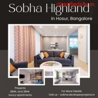 Sobha Highland Hosur Road Bangalore - Amenities What Your Deserve