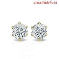 2-carat Diamond Earrings-Gemone Diamond 