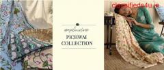 Buy Pichwai Print Fabrics | Pichwai Print Designs | Symplico
