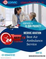 Medivic Aviation Air Ambulance in Dimapur with a Professional Medical squad
