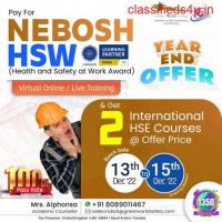 Enrol in NEBOSH HSW & boost your HSE skills!