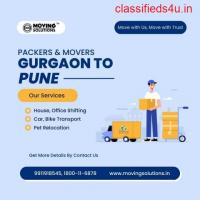 Packers and Movers Gurgaon to Pune - Home & Office Shifting