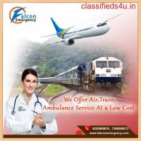 Get Falcon Train Ambulance in Guwahati with Well Specialized Doctor Facility