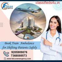 Get Falcon Train Ambulance in Patna for Emergency Patient Transportation
