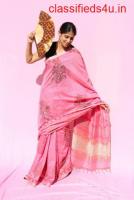 What is a good place to Block print saree shopping in Delhi 