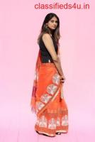 Do you want to buy beautiful handloom block print  sarees in Delhi?