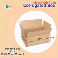 3 ply corrugated boxes, 25 per pack, 7 x 5.25 x 4.25, for secure packing.