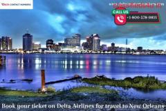 Book your ticket on Delta Airlines for travel to New Orleans