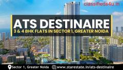 ATS Destinaire - 3/4 BHK Flats in Sector 1, Greater Noida | @ 1.42 Cr*