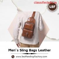 Bold and Timeless Men's Sling Bags Leather for Everyday Style – Leather Shop Factory