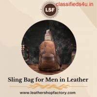 Stylish and Functional: The Ultimate Sling Bag for Men in Leather – Leather Shop Factory